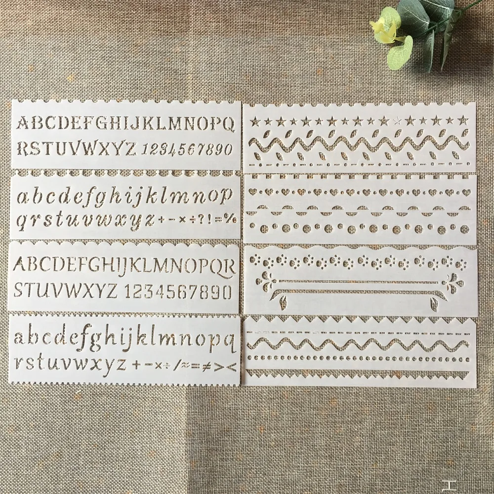 Photography Font - 8Pcs/Set 18cm Alphabet Letters DIY Layering
