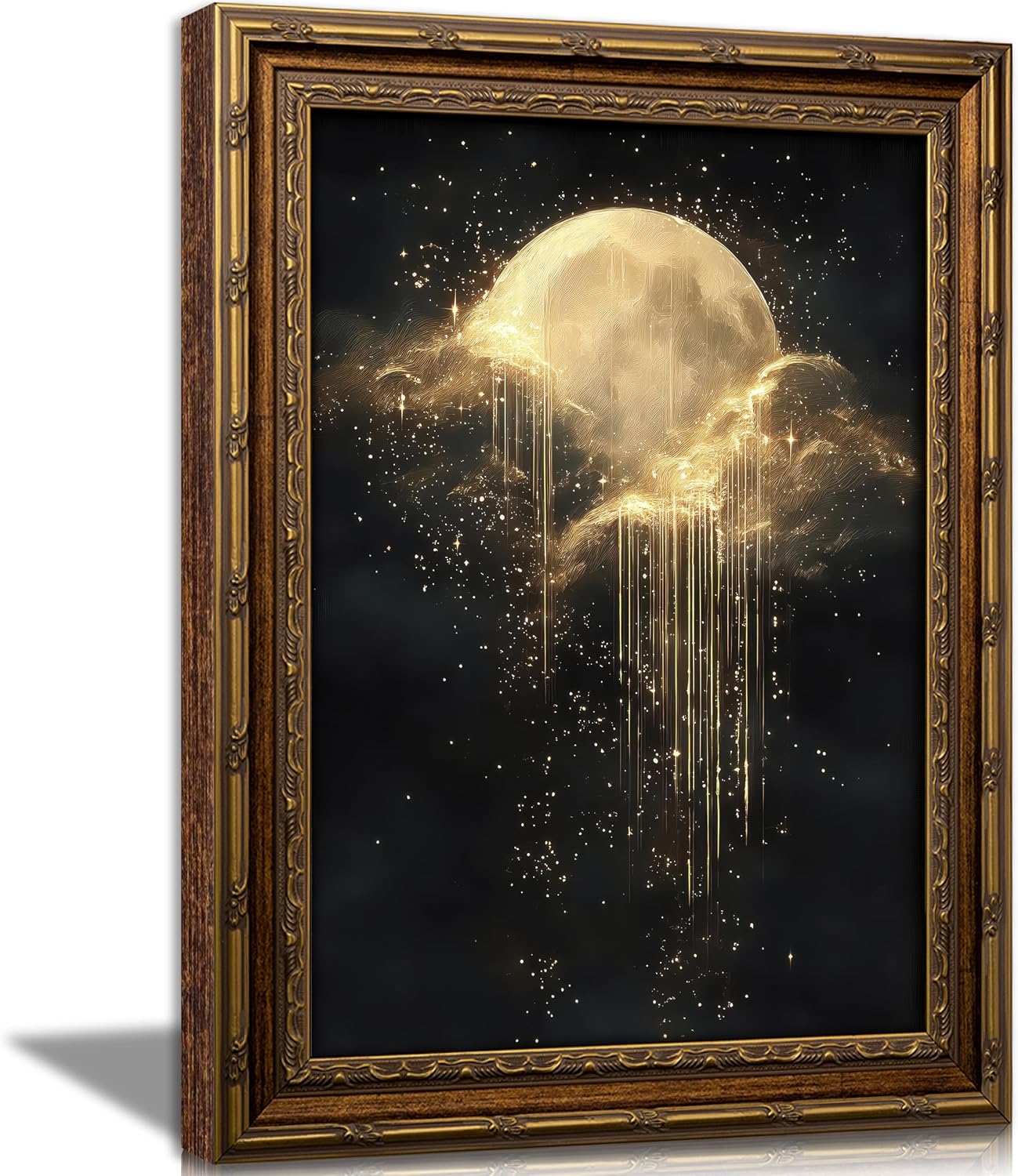 Photography Night - Antique Framed Celestial Canvas Wall Art