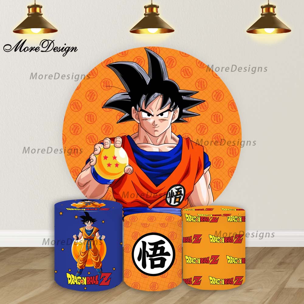 Photography Triangle - Dragon Ball Z Birthday Round Backdrop
