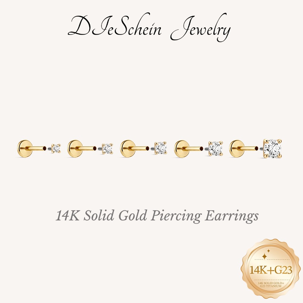 Photography Triangle - DIeSchein 14K Gold Helix Piercings Earrings