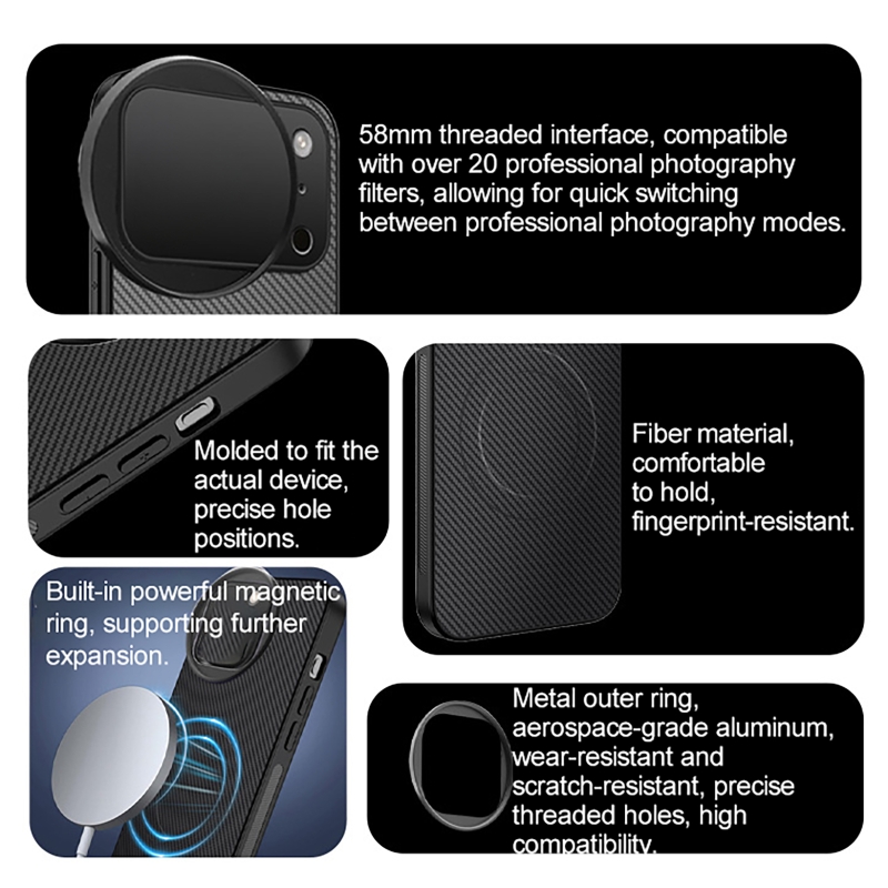 4 in 1 Lens 58mm Mobile Phone  - Photography With Mobile review and price