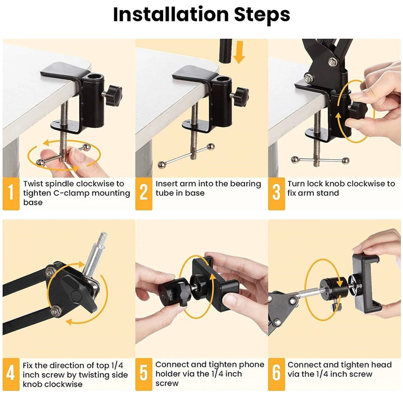 Flexible Arm Tripod For Phone  - Photography Online review and price