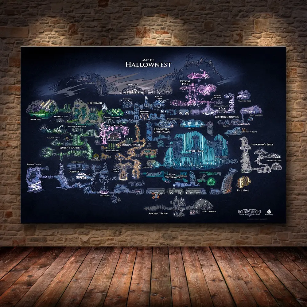 Hollow Knight Hallownest Map G - Photography Mapped review and price