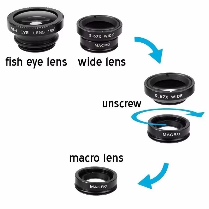 3In1 Mobile Phone Fish Eye Len - Photography With Mobile review and price