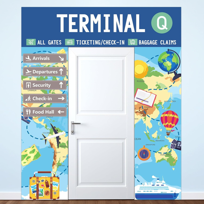 2D flat banner 3pc, airport te - Photography History review and price