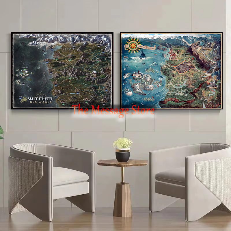 Witcher World Map Continent Lo - Photography Mapped review and price