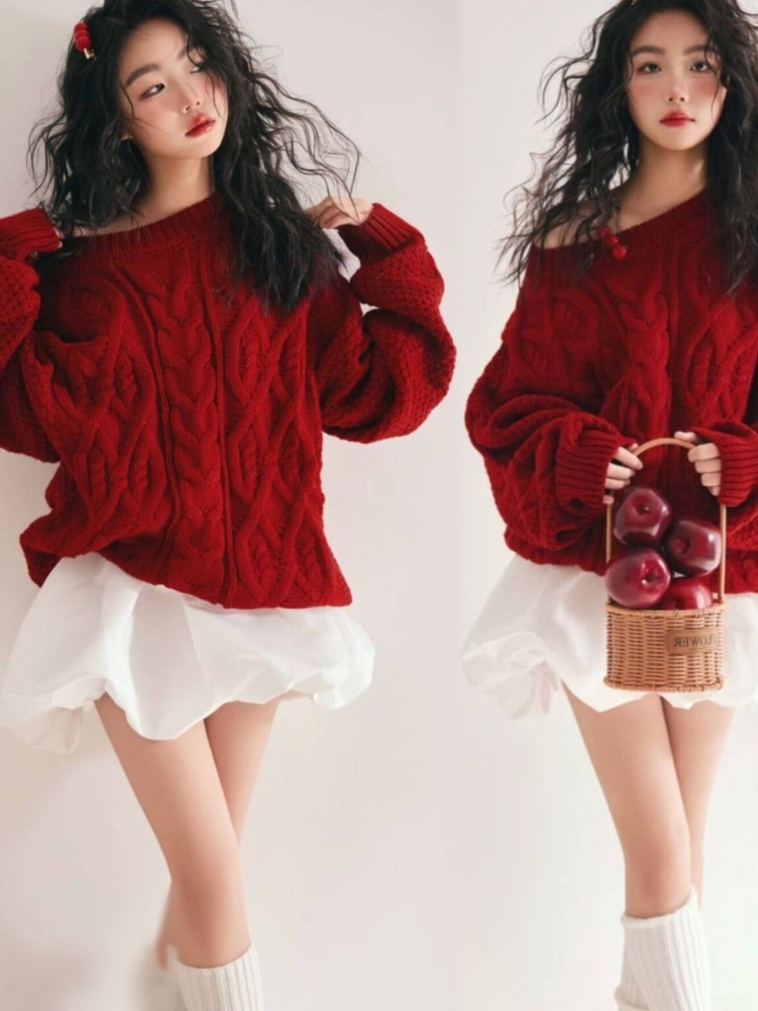 Red Sweater Girl Studio Art Ph - Photography Online review and price