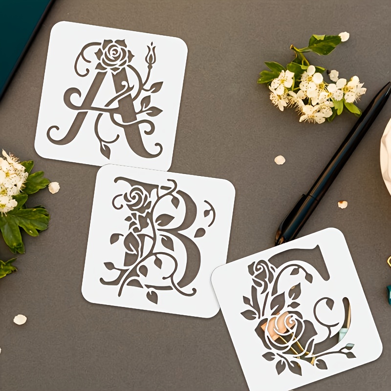 36PCS 3.9inch Floral Alphabet  - Photography Font review and price