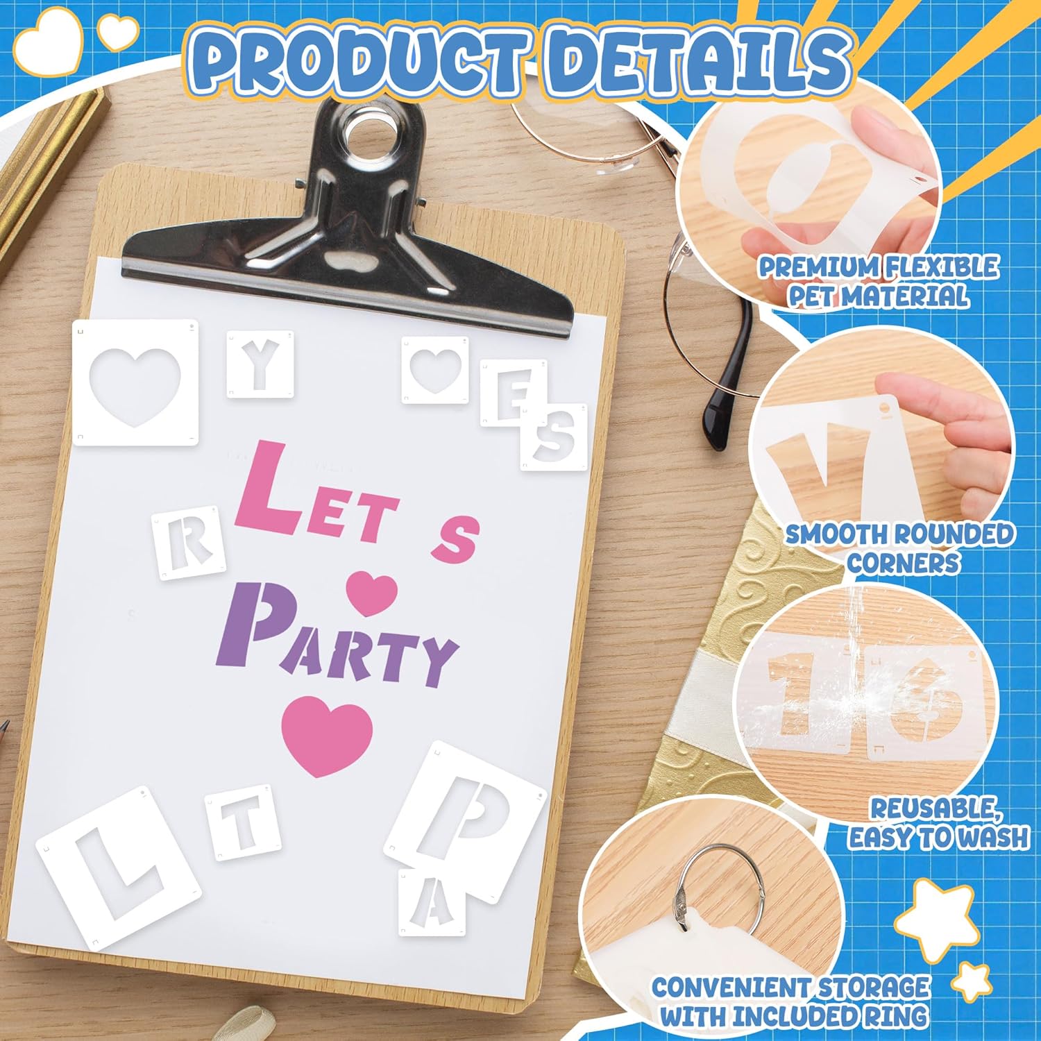 80Pcs Reusable Alphabet Number - Photography Font review and price