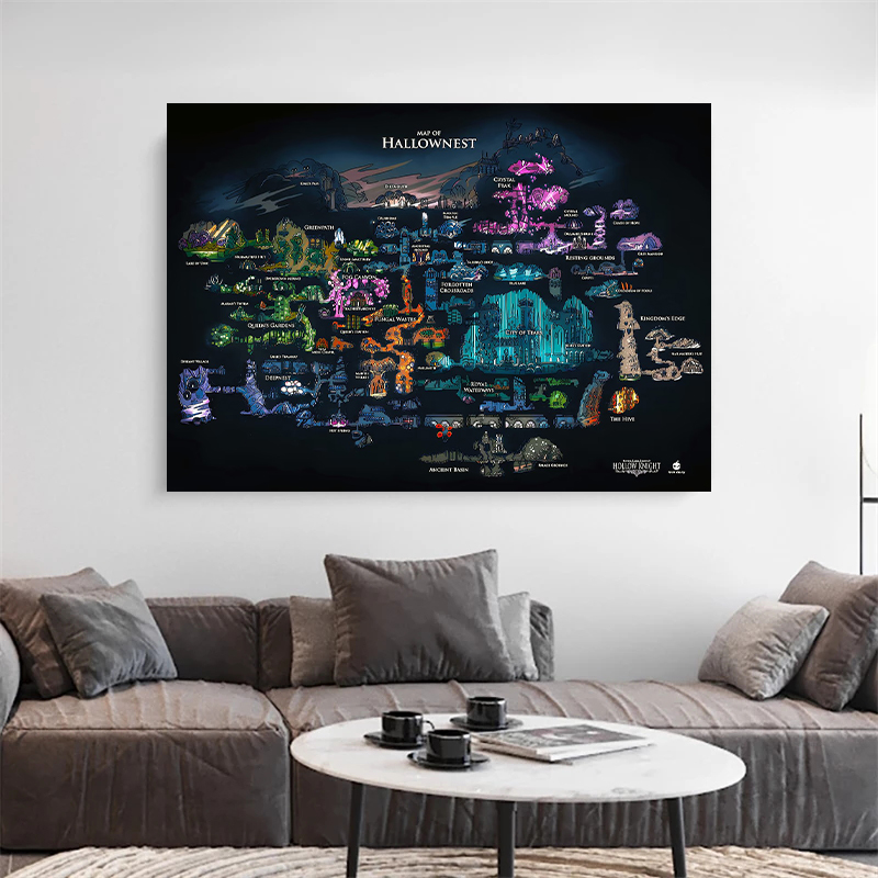 Game Hollow Knight Map Game Po - Photography Mapped review and price