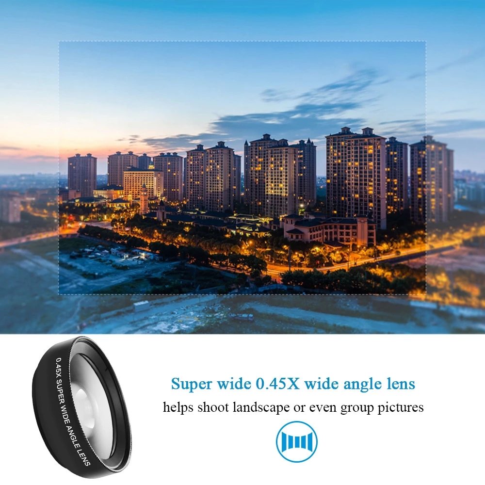 2 In 1 Mobile Phone Lens 0.45x - Photography With Mobile review and price