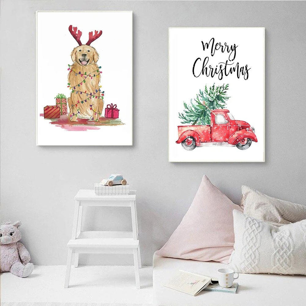 Cartoon Christmas Holiday Tree - Photography Art review and price